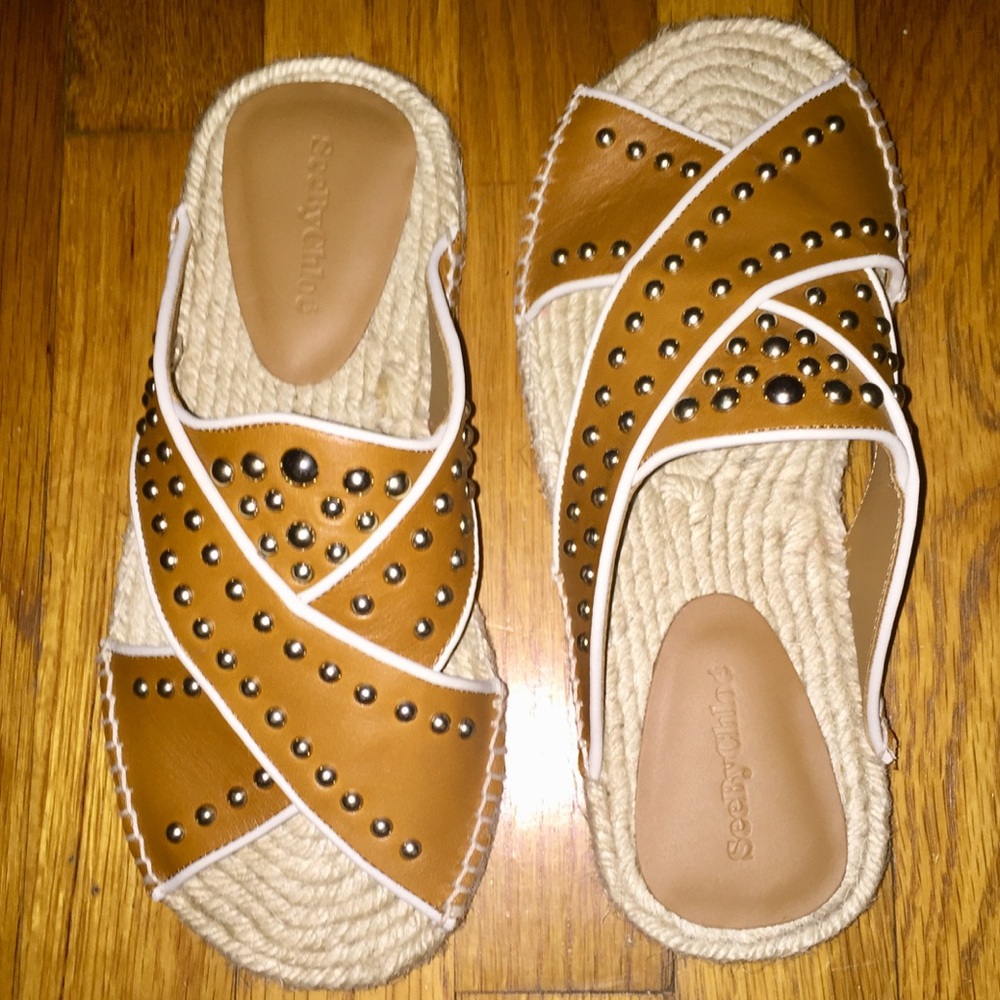 SEE BY CHLOE - ESPADRILLE SLIDES